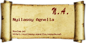 Nyilassy Agnella névjegykártya